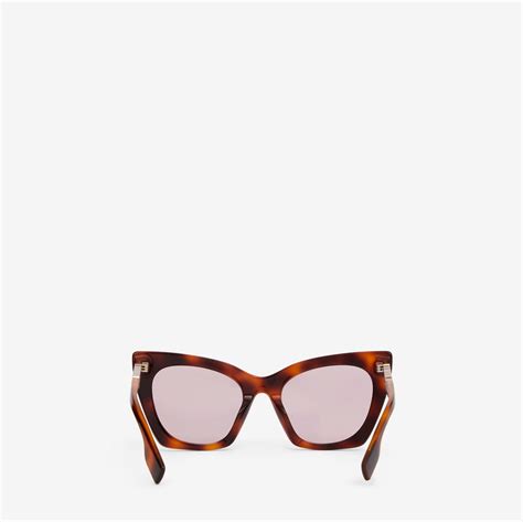 cat-eye-sonnenbrille mit doodle-motiv burberry